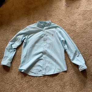 •polo Ralph Lauren blue butting down long sleeve